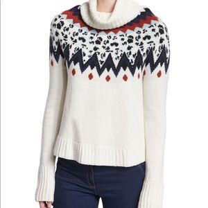 Veronica Beard Sun Valley Fair Isle Sweater Sz S